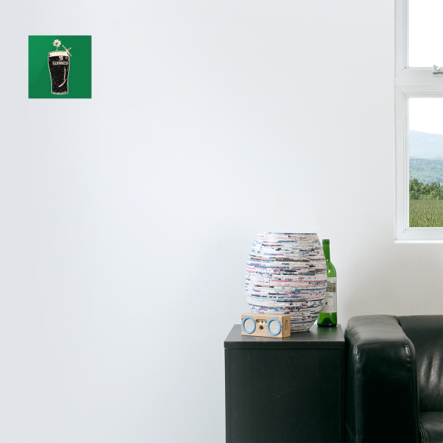 Vintage Irish Stout Beer Shirt – Classic St Patricks Day Pub Pint Tee by dtr_art